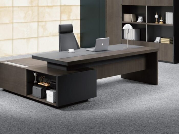 Manager Cabin Table With Side Storage.