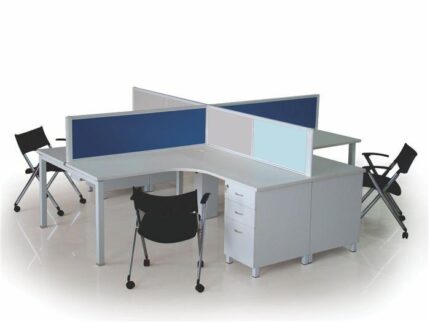 L-SHAPE MODULAR OFFICE FURNITURE